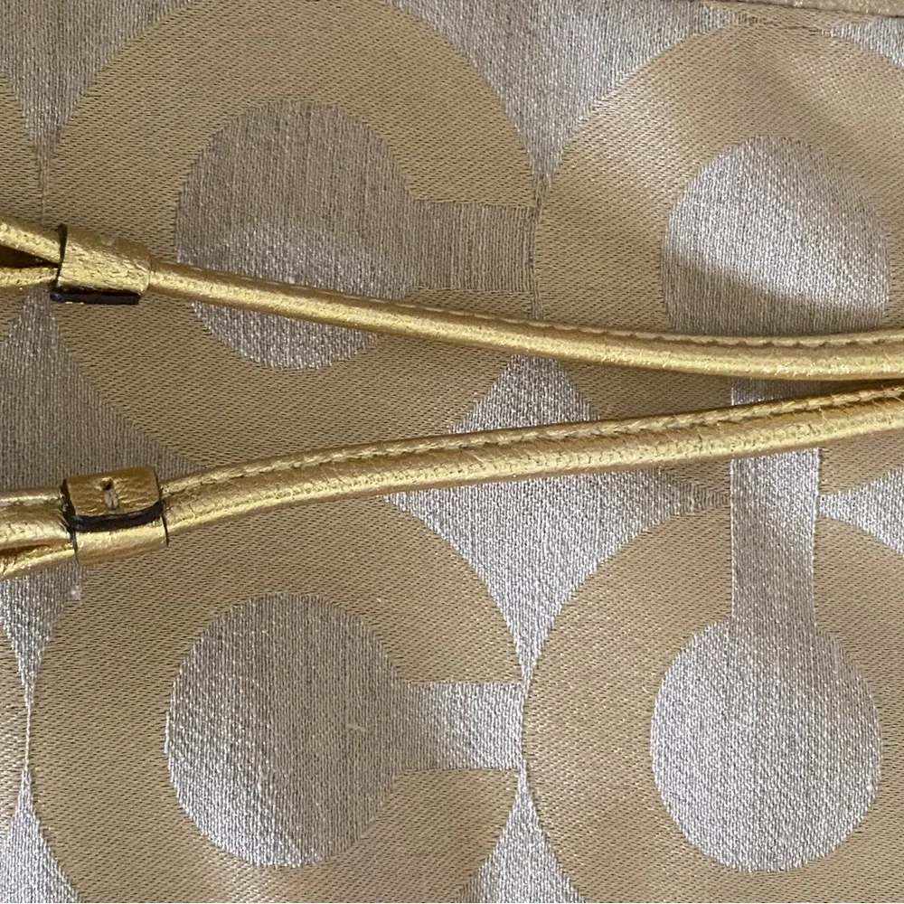 Coach Gold Patchwork Shoulder Bag - Picture 4 of 12